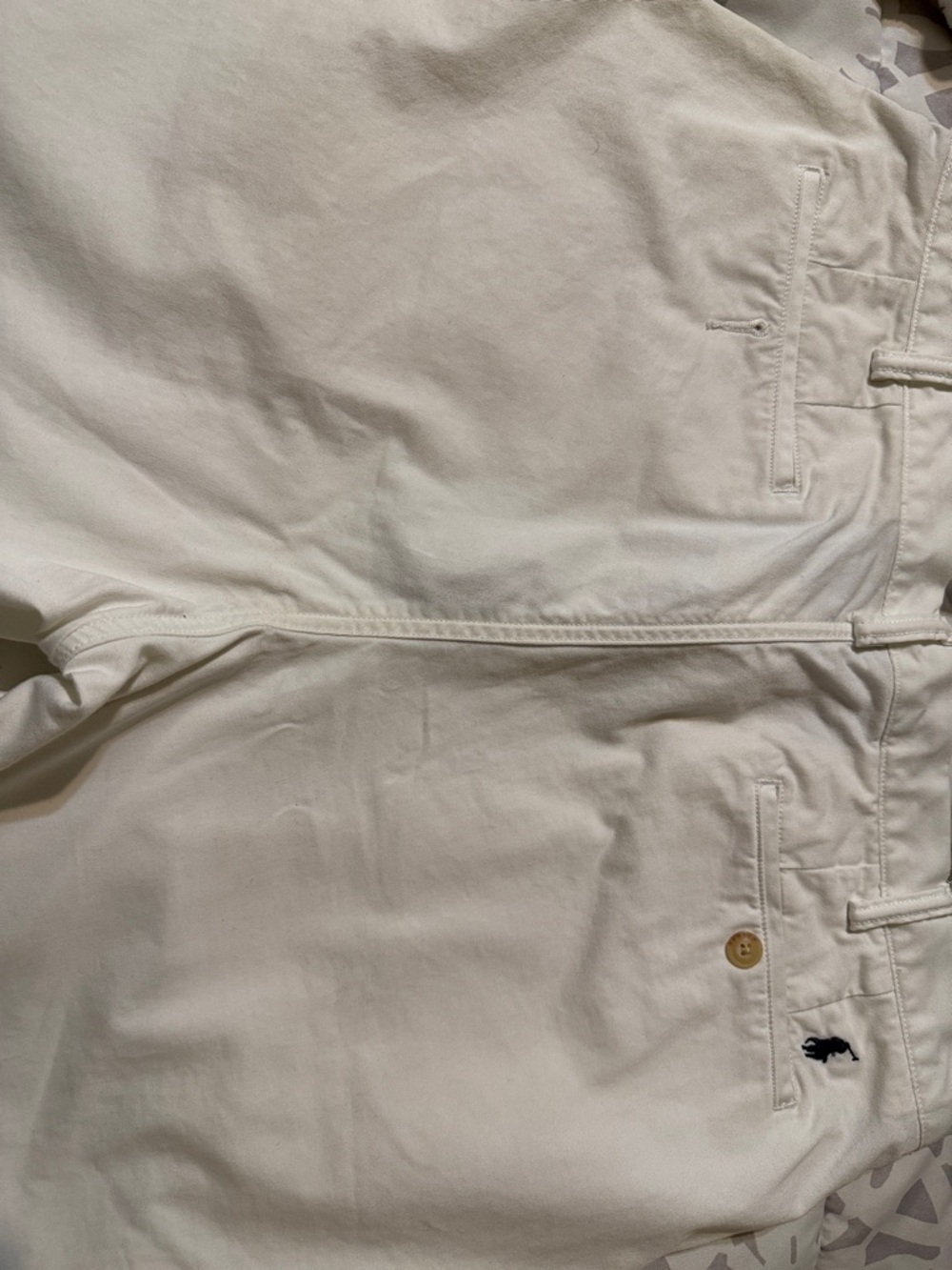 Men's white POLO chino shorts